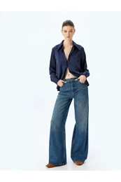 Classic Lapel Long Sleeve Satin Shirt