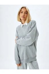 Basic Sweatshirt Relaxed Fit Crew Neck Long Sleeve