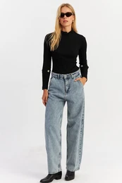 Women's Ice Blue Baggy Pants AUR5
