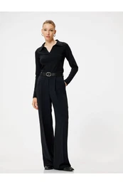 Polo Neck Knitwear Sweater Long Sleeve