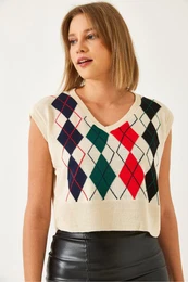 Women's Patterned Knitwear Sweater