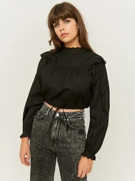 Black short blouse - Women