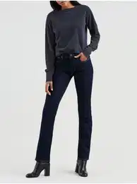 Levi's Dark blue women's straight fit jeans Levi's 724 - Women's