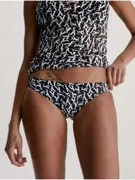 Black women's patterned bikini bottom Underwear - Women's
