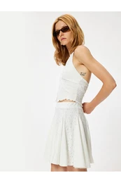 Mini Scallop Skirt Voluminous A-Line
