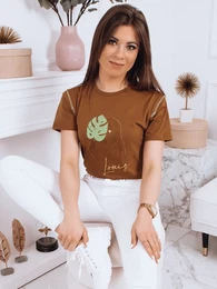 Dmsk triko MONSTERA mokka