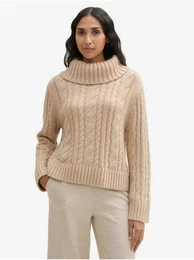 Beige women's sweater - Women's