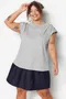 Prevelik Short sleeves Bluze 2 v 1 za dame image