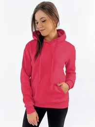 Bluza damska BASIC z kapturem rowa