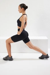 Black Seamless Knitted Sports Shorts/Short Tights