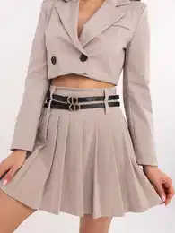 Skirt-DHJ-SD-8765.26-dark beige