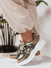 Sportowe sneakersy damskie RUNWIN zielone