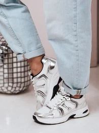 Sneakersy damskie na paskiej podeszwie GLISSWALK beowe