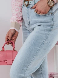 Spodnie damskie jeansowe mom fit LOVENOVA
