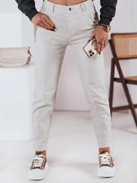 Spodnie damskie jeansowe STREETSTYLE jasnobeowe