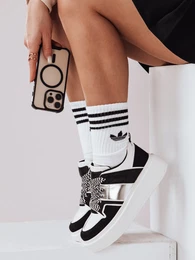 Sneakersy damskie na platformie HYPERWAY czarne