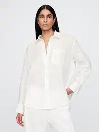 Linen Oversize Shirt Big Shirt - Women's