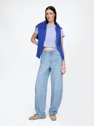 Jeans High Rise Barrel UltraSoft - Women's