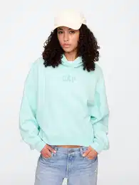 Crop sweatshirt with logo - Women's