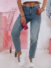 Spodnie damskie jeansowe mom fit CASMOM