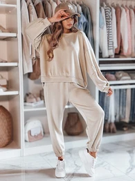Komplet dresowy damski one size oversizowy DRESIS beowy