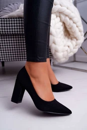 PS1 Women's Stiletto High Boots Suede Black Florena