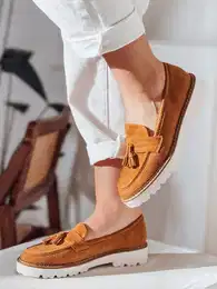 Mokasyny damskie aurowe VANESSO kamelowe