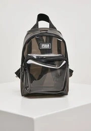 Transparent mini backpack transparent black