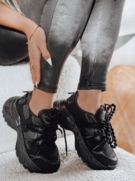 Sneakersy damskie na wysokiej platformie BEASTAR czarne