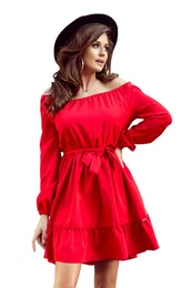 dress with frills