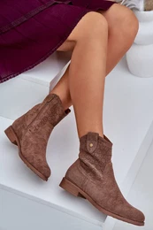 Boots With Delicate Openwork Pattern Brown S.Barski