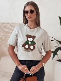 T-shirt damski BAREN pistacjowy