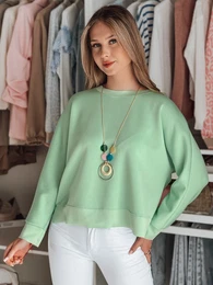 Bluzka damska one size oversize z wisiorkiem NUBISS mitowa