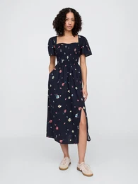 Midi dress with pockets - Women's