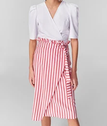 Women's Skirt Wrap Poplin