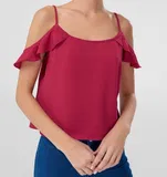 Roza Eno ramo Topi Poliester za dame image