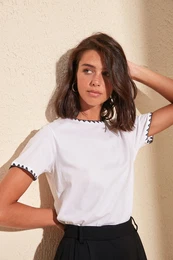 enska majica Embroidered