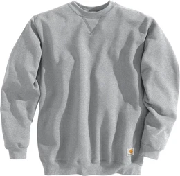 Midweight Crewneck Sweatshirt, grau, Gre L fr Mnner