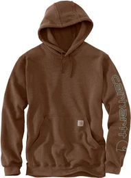 Midweight Sleeve Logo Hoodie, grn-braun, Gre M fr Mnner
