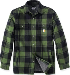 Heavyweight Flannel Sherpa Hemd, grn, Gre L fr Mnner
