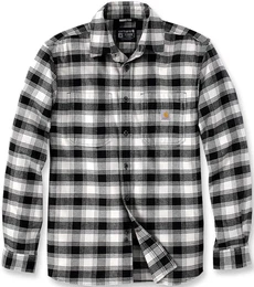 Rugged Flex Flannel Plaid Hemd, schwarz-beige, Gre XL fr Mnner