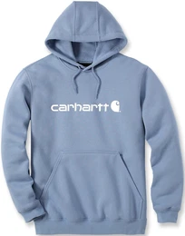Signature Logo Midweight Hoodie, blau, Gre L fr Mnner