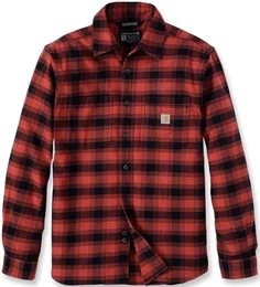 Rugged Flex Flannel Plaid Hemd, schwarz-rot, Gre XL fr Mnner