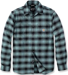 Rugged Flex Flannel Plaid Hemd, schwarz-grn, Gre 2XL fr Mnner