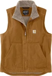 Carhartt Duck Mock Neck Weste Sherpa Braun
