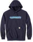 Carhartt Hoodie Rain Defender Logo Graphic Sweatshirt (105944) Dunkelblau/Blau