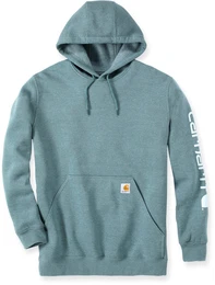 Midweight Sleeve Logo Hoodie, trkis, Gre L fr Mnner