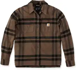 Loose Fit Midweight Flannel Damen Hemd, braun, Gre XL