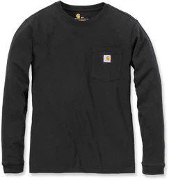 Workwear Pocket Damen Long Sleeve Shirt, schwarz, Gre XL