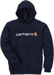 Signature Logo Midweight Hoodie, blau, Gre 2XL fr Mnner